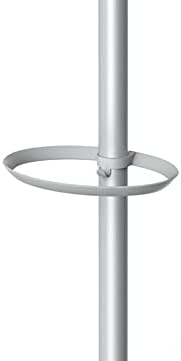 Alba - Coat rack - Grey and white design - Base diameter 35 cm - H 187 cm - Tube: diameter 38 mm - ABS - 5 large hooks