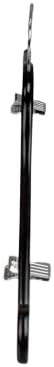 Walnut Finish Wood Combination Hanger with Non-Abrasive Clips (Set of 100)