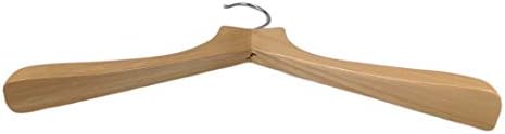 Pillowtex Natural Finish Closet Clothes Hangers - Set of 5