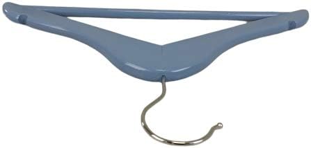 Pillowtex Children's Wood Top Closet Clothes Hangers w/Bar - Set of 20 Blue Hangers