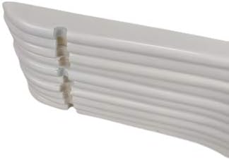 Pillowtex Wood Top Hangers - Set of 50 White Hangers