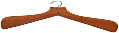 Pillowtex Cherry Finish Closet Clothes Hangers - Set of 20