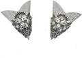 HHH Designs Antique Silver Collar Tips - Western Collar Stays - Indian Chief Collar Tips for Men and Women - Made in USA