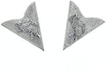 HHH Designs Antique Silver Collar Tips - Western Collar Stays - Rose Collar Tips for Men and Women - Made in USA