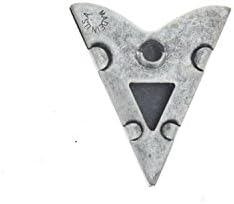 HHH Designs Antique Silver Collar Tips - Western Collar Stays - Rose Collar Tips for Men and Women - Made in USA