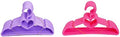 MBD Pink and Purple Heart Hangers Fits 18 Inch Doll Clothes- Doll Clothes Hangers
