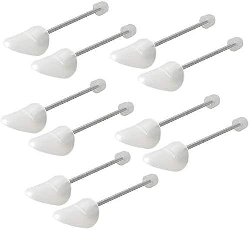 FONHERILI WAJJ 5 Pairs Practical Adjustable Length Men Shoe Tree Stretcher Holder Shaper Support(Spring White)