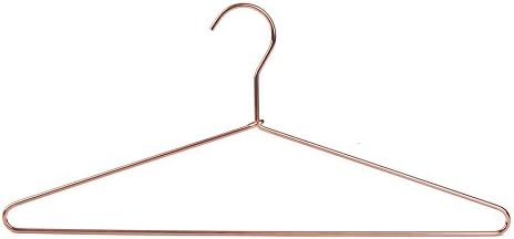 Quality 17" Rose Gold Sturdy Metal Hanger 120 Pack, Copper Clothes Hangers, Heavy Duty Coat Hangers, Standard Suit Hangers for Jacket, Shirt, Dress