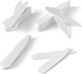 Quality Stays 250 Plastic Collar Stays for Men, 4 Sizes, White Shirt Collar Inserts