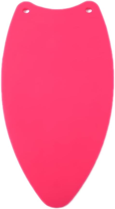 The Quilted Bear Iron Rest - Large Silicone Heat Resistant Iron Pad for General Crafts, Portable Ironing Stand for Travel and Mini Quilting Iron Use (Pink)