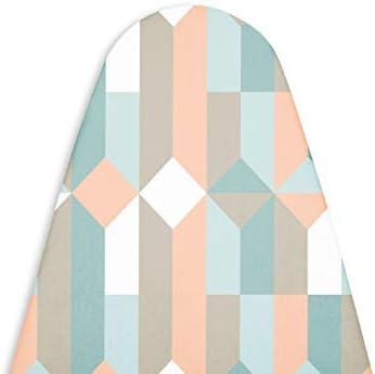 Encasa XO Ironing Board Cover and Pad - Thick 4mm Felt, Heat & Scorch-Resistant, Fits Medium Boards 42"x14", Elastic Bungee Cord Tightening, Easy Fit, Stain-Safe Dye, Blocks