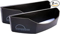 Dome Dock The Original USA-Made Hat Rack and Compact Hat Organizer for Wall Installation, 20 Hat Capacity, Black (2 Pack)