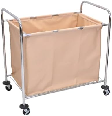 Luxor HL14 (Pack of 25) Laundry Cart With Steel Frame and Canvas - 100 lbs Load Capacity