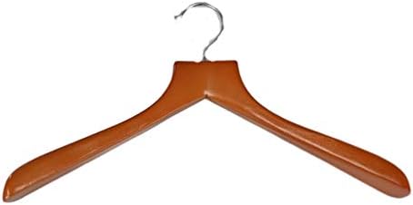 Pillowtex Cherry Finish Closet Clothes Hangers - Set of 20