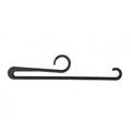 NAHANCO 305078048 Plastic Scarf/Tights/Leggings Hanger, 7 1/4", Black (Pack of 100)