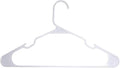 SEDLAV White Hangers Set with Built-in Shoulder Grooves – Reinforced Plastic Edges for Stability and Support, Slim Design, Plastic Smooth Edges for Hanging Thin Strap Shirts, t-Shirts, Blouses