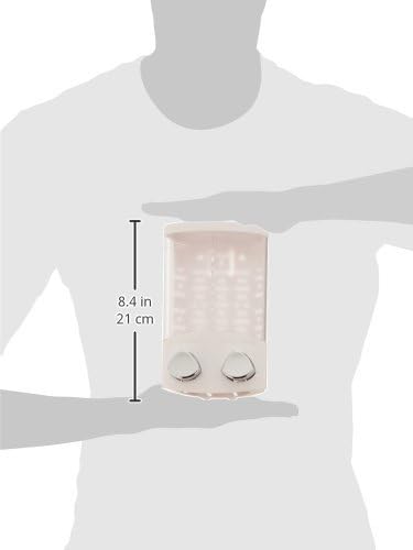 Better Living Products, White 76254-1 Euro Series 2-Chamber Soap and Shower Dispenser | (Pack of 2)
