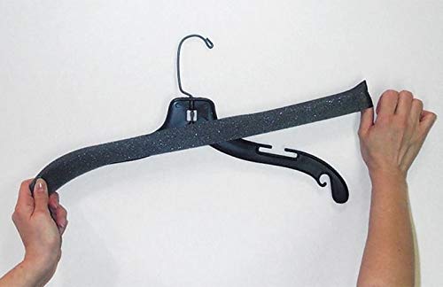 NAHANCO 2041C Foam Hanger Covers, Grey (Pack of 100)