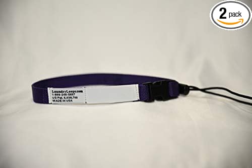 Laundry Loop with Sock Snare, Premium Navy Blue Laundering Strap, Package of 2