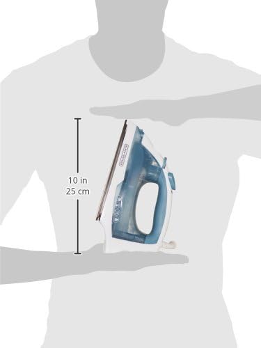 BLACK+DECKER Easy Steam Compact Iron for Clothes,Automatic Shutoff,Nonstick Plate,Light Weight,1200 Watts,(Pack of 4)