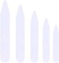 HIGHROCK Shirt Collar Bones,5 Sizes Collar Stiffeners Plastic White Collar Stays for Men and Women Dress Shirt 100Pcs