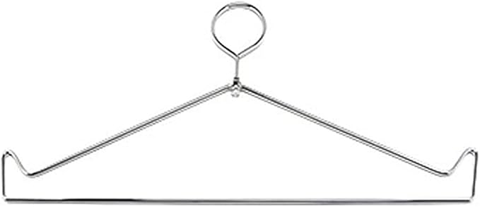Radiation Lead Apron Hangers, Chrome, Heavy Duty Silver Metal Hanger ATTENUTECH Metal Hanger (Closed)