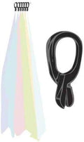Black Scarf Clip Hangers for Retail, Economic Plastic Fine Garment Pinch Hooks, 100 Pack