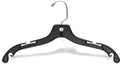 Hangon Clothes Hangers Plastic Set of 25 Pcs Heavy Duty Hangers - 17 Inch - Dress, T-Shirts, Shirt Hanger Closet Organization Solution Black Hanging for Home, Retail Easy to Use and Durable