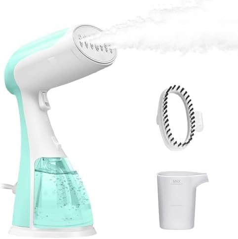 Portable Hand Held Steamer for Clothes - 1350W Handheld Clothes Steamer, 15S Rapid Heating, Garment Wrinkle Remover Fastly Make Clothes Soft, Large-Capacity Iron for Hotels/Travel