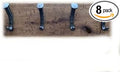 Magnolia Oaks Woodshop Rustic Farmhouse Reclaimed Wood Wall Hanging Rack with Railroad Spike Hooks - Holds 8+ Coats & Hats - Handmade in USA