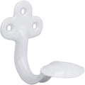 Amig - Clothes Hanger | Printed Coat Hanger | Single Hook or Coat Rack for Wall or Cupboard | Material: Steel | White | Dimensions: 8 x 5 x 7.5 cm