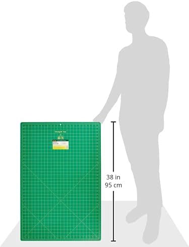 Dritz Omnigrid Gridded Mat, 24" x 36", Green,Grey