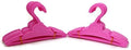 Doll Hangers Set of 24 Pink Plastic Hangers with Slit for 18 Inch Dolls Clothes