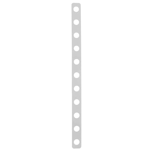 Plastic Hanger Connectors, Coordinate Strips for Display, 11 Slots, Clear (Pack of 100)