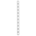 Plastic Hanger Connectors, Coordinate Strips for Display, 11 Slots, Clear (Pack of 50)