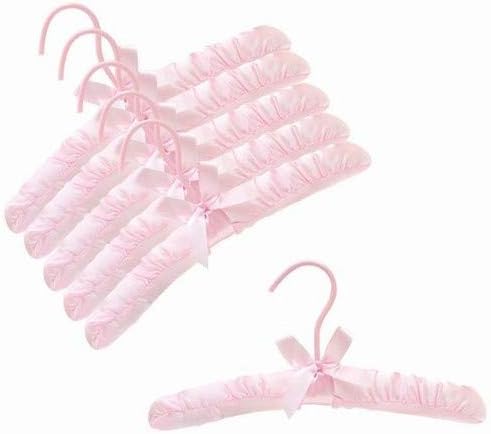 Only Hangers® 12" Pink Children's Satin Padded Hangers - Pack of (6)