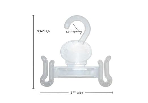 NAHANCO JLP156 Plastic Sandal, Flip Flop Hanger, Clear (Pack of 500)