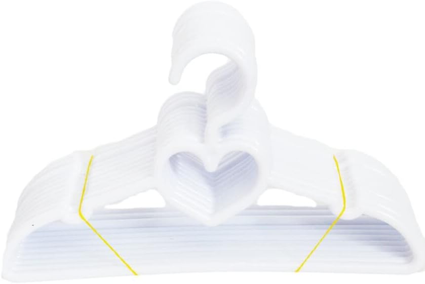 18 Inch Doll Clothes Hangers- 36 Pack Heart Hangers Fits 18 Inch Girl Doll Clothes- Pet Clothes Also