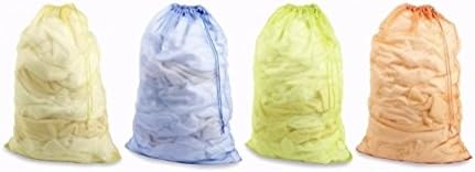 2 Pack Nylon Mesh Laundry Bag With Drawer String