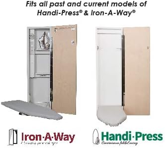 Iron-A-Way/Handi-Press Ironing Board Replacement Cover and Pad, Cool Grey