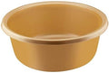 YBM HOME Round Plastic Wash Basin (Gold, 11.25")