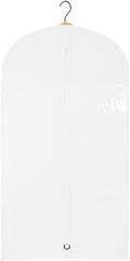 Trend CaseUK Garment Bags for Hanging Clothes, Suit Hanging Garment Bags, Zippered Garment Bags with Clear Window, Breathable Garment Covers for Suits, Dresses, Closet Storage and Travel, 60in(1 Pack)