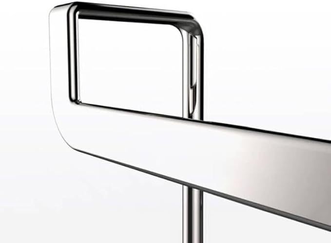 Poeland Over Cabinet Drawer Double Hooks 304 Stainless Steel Narrow Door Hook for Kitchen, Bathroom, Drawer, Wardrobe Door, Cabinet Door, Office Cubicle Partition Hook Pack of 4