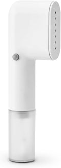 Handheld Steamer for Clothes,Fashion Portable Handheld Garment Steamer, 15S Heat Up, Travel Mini Steamer ＆ Iron 2 In 1, 1.1lbs, Fabric Wrinkle Remover for Home Travel, White,120V