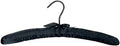Satin Boutique Hanger with Matching Bow, 15" - Black (Pack of 6)