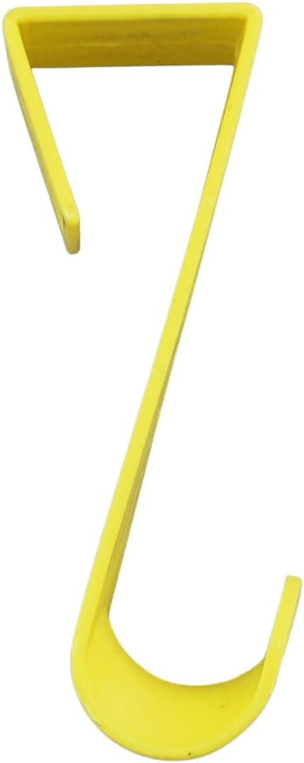 Dependable Industries Over-The-Door Hanger Hook Set 4-Pack of 4.5 in. Plastic Over-The-Door Hangers & Over-The-Door Hooks – Over-Door Hooks for Hanging Clothes & Towels (Yellow)