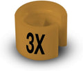 Printed Colored Hanger Size Markers - 100pcs/bag (3X)