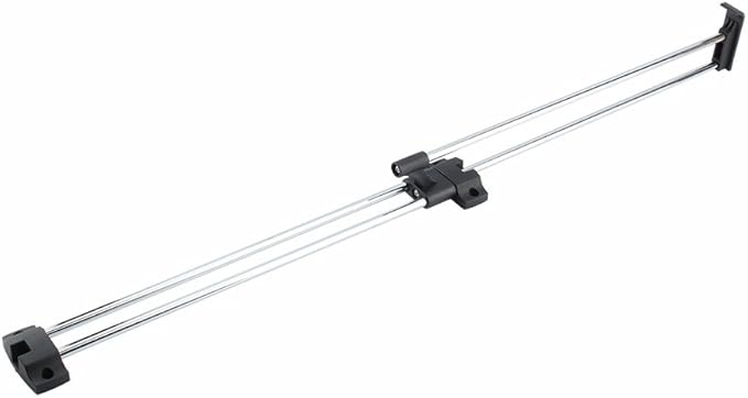 Heavy Duty Retractable Closet Pull Out Rod, Wardrobe Clothes Hanger Rail and Towel Holder, Space-Saving Pull Out Rod (Polished, 30cm / 11.8 Inches)