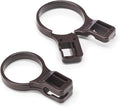 Whitmor Plastic Slip-On Hanger Receptacles, Brown, Set of 72