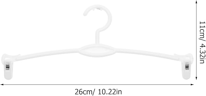 15pcs Skirt Coat Bra Holder Plastic Panties Simplicity Dresses Pants Drying Laundry Hangers for Clothes Rack Underwear Home Support with White Trousers Shop Practical Clips